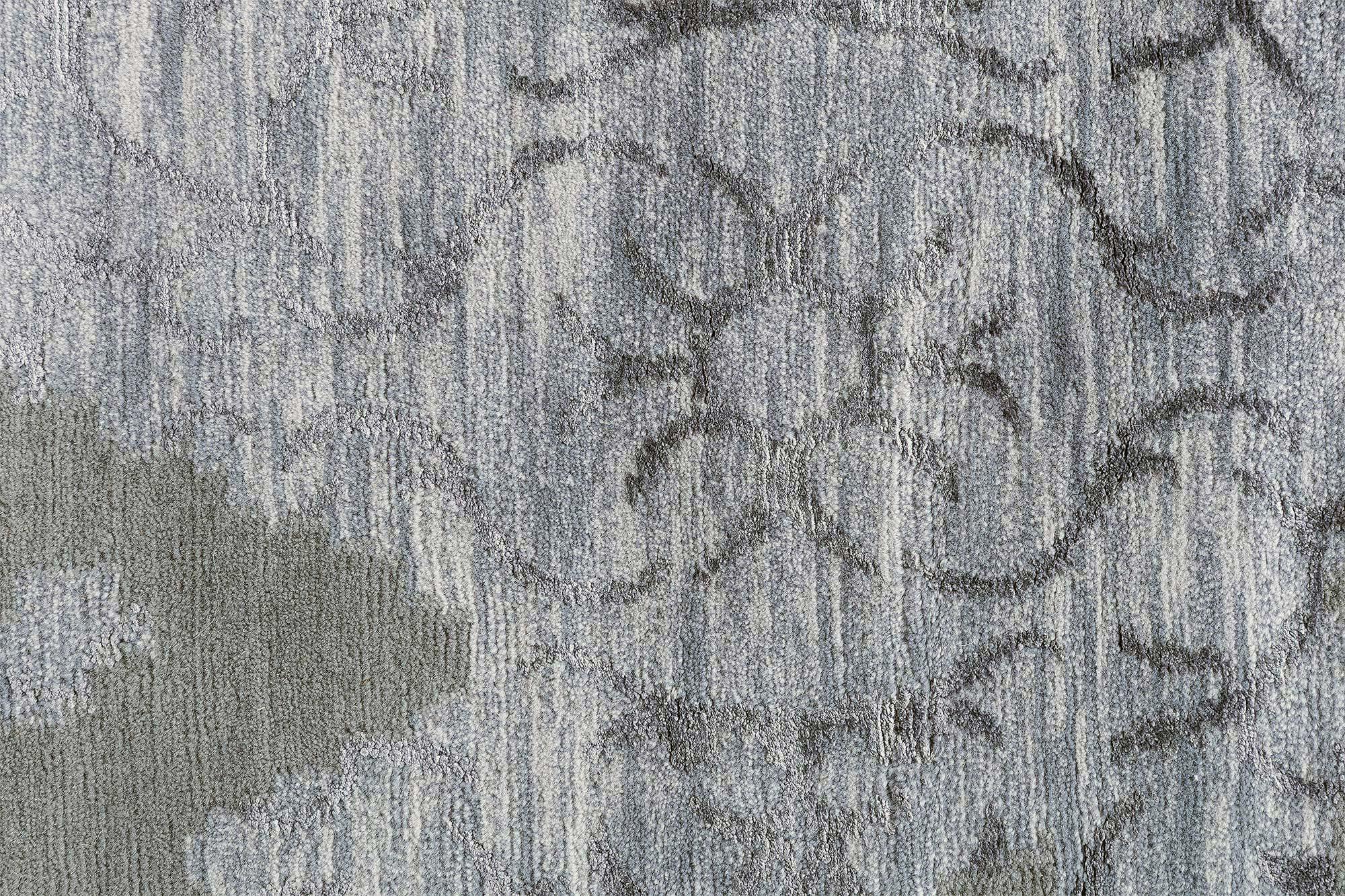 Abstrakter moderner Wollteppich in Übergrö�ße von Doris Leslie Blau (Wolle) im Angebot