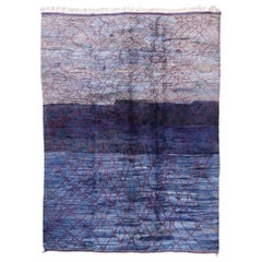 Nouveau tapis berbère marocain contemporain avec style bohème