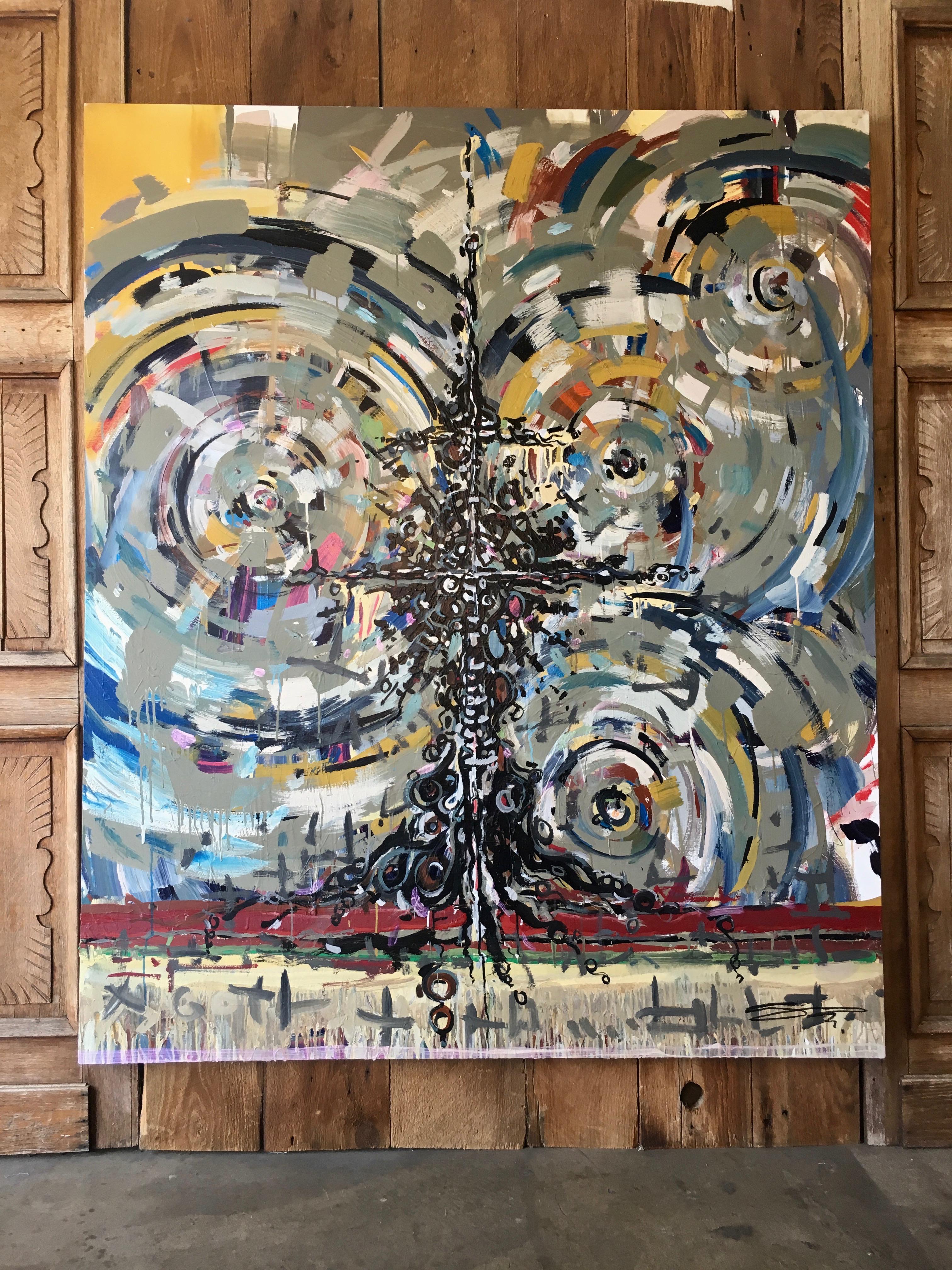 Oversized Abstract Painting `on Canvas 4