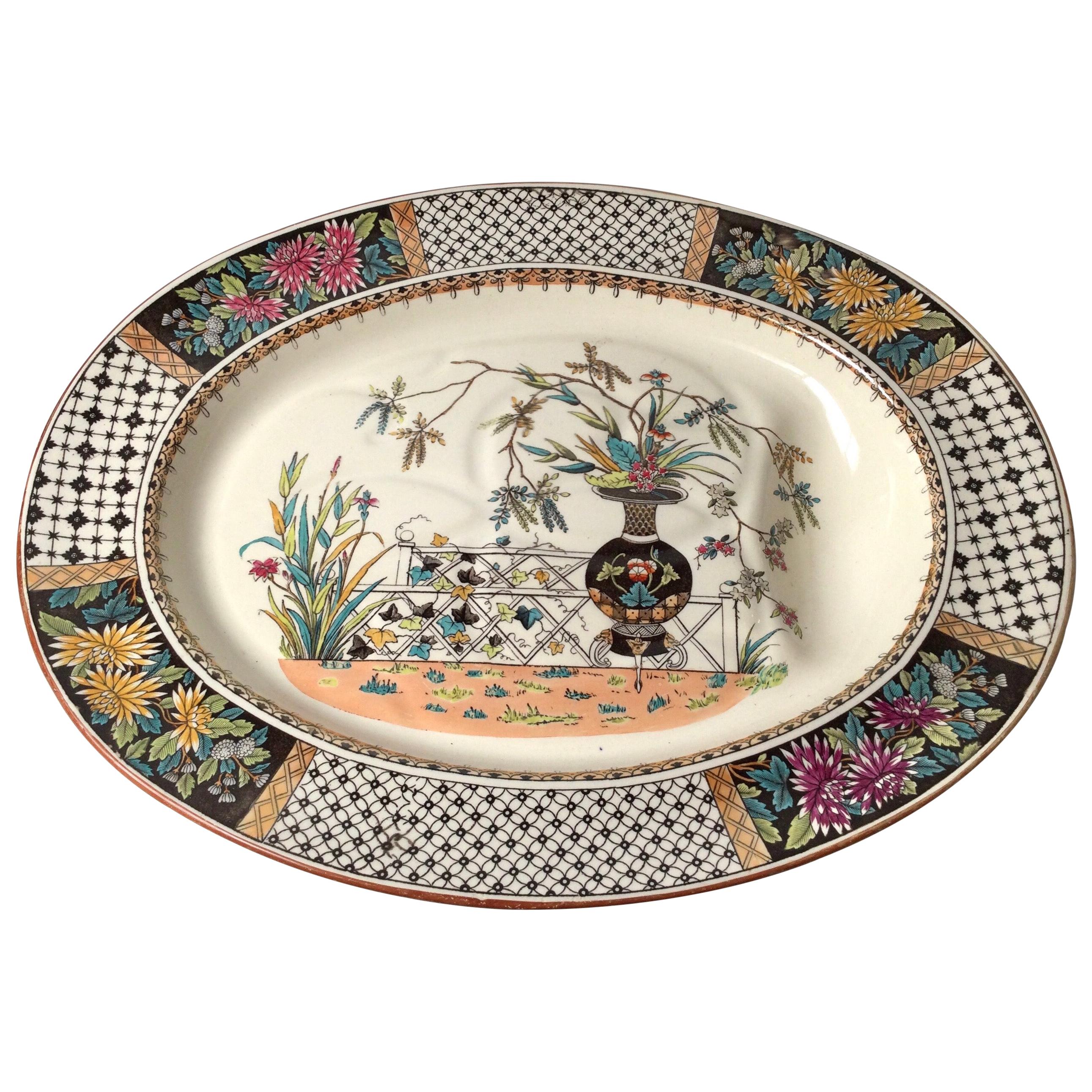 1900-1910 PRICE PER PLATE Societe Ceramique Decor Anna Antique Soup Plate