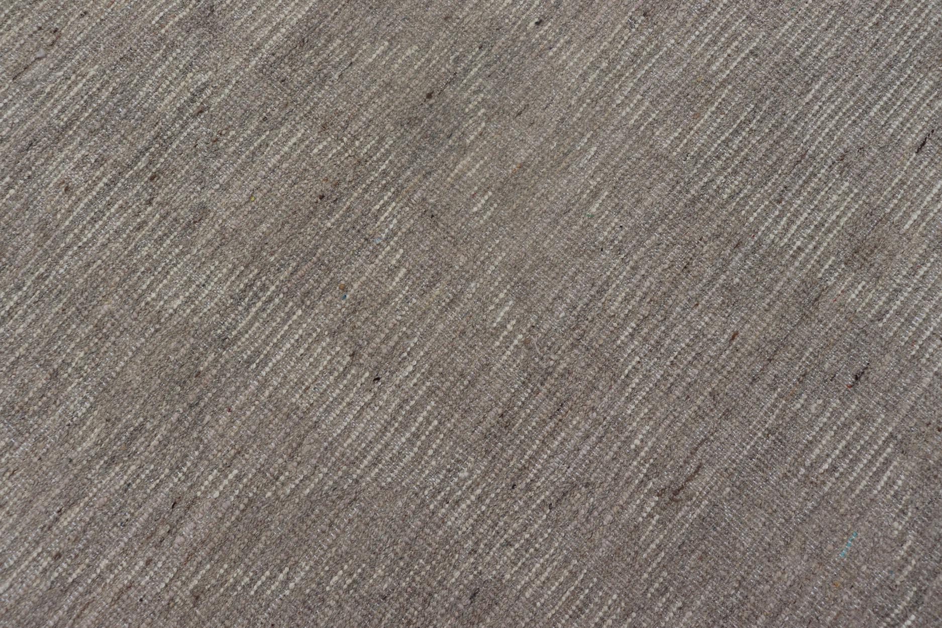 Alfombra afgana de gran tamaño, moderna, informal y abstracta, en tonos terrosos apagados 12'10 x 15'9 en venta 6