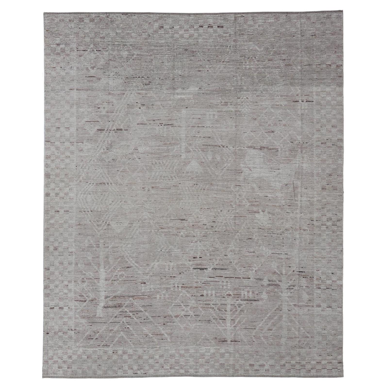 Alfombra afgana de gran tamaño, moderna, informal y abstracta, en tonos terrosos apagados 12
10 x 15
9 en venta