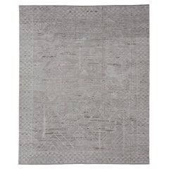 Tappeto afgano astratto moderno e casual di grandi dimensioni in tonalità tenui e terrose 12
10 x 15
9