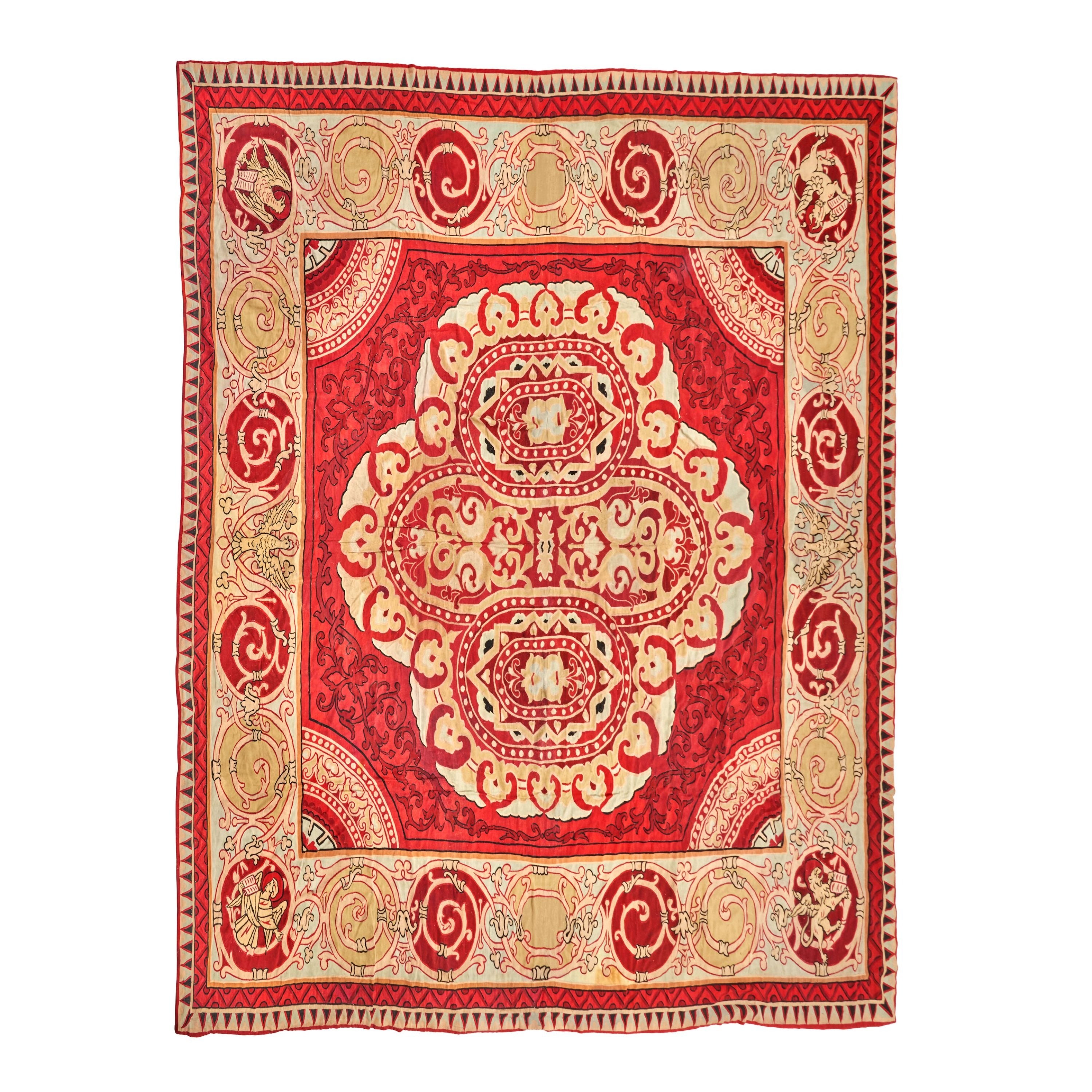 Oversized Antique 18th Century French Aubusson ‘Louis Philippe Rug’-Rug & Kilim