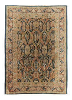 Oversized Antique 19th Century Agra Rug in Rich Millefleur Design - Rug & Kilim