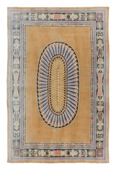 Oversized Antique 20th Century French Savonnerie Rug with Medallion -Rug & Kilim