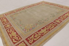 Oversized Antique 20th Century French Savonnerie Rug with Florals - Rug & Kilim