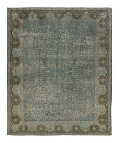 Oversized Antique 20th Century Indo-Persian Rug with Floral Vinery - Rug & Kilim