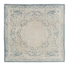 Oversized Antique 20th Century Savonnerie Rug with Acanthus Leaves - Rug & Kilim