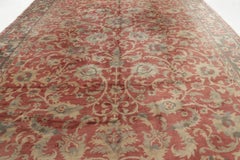 Oversized Antique 20th Century Spanish Rug with Rich Floral Vinery - Rug & Kilim