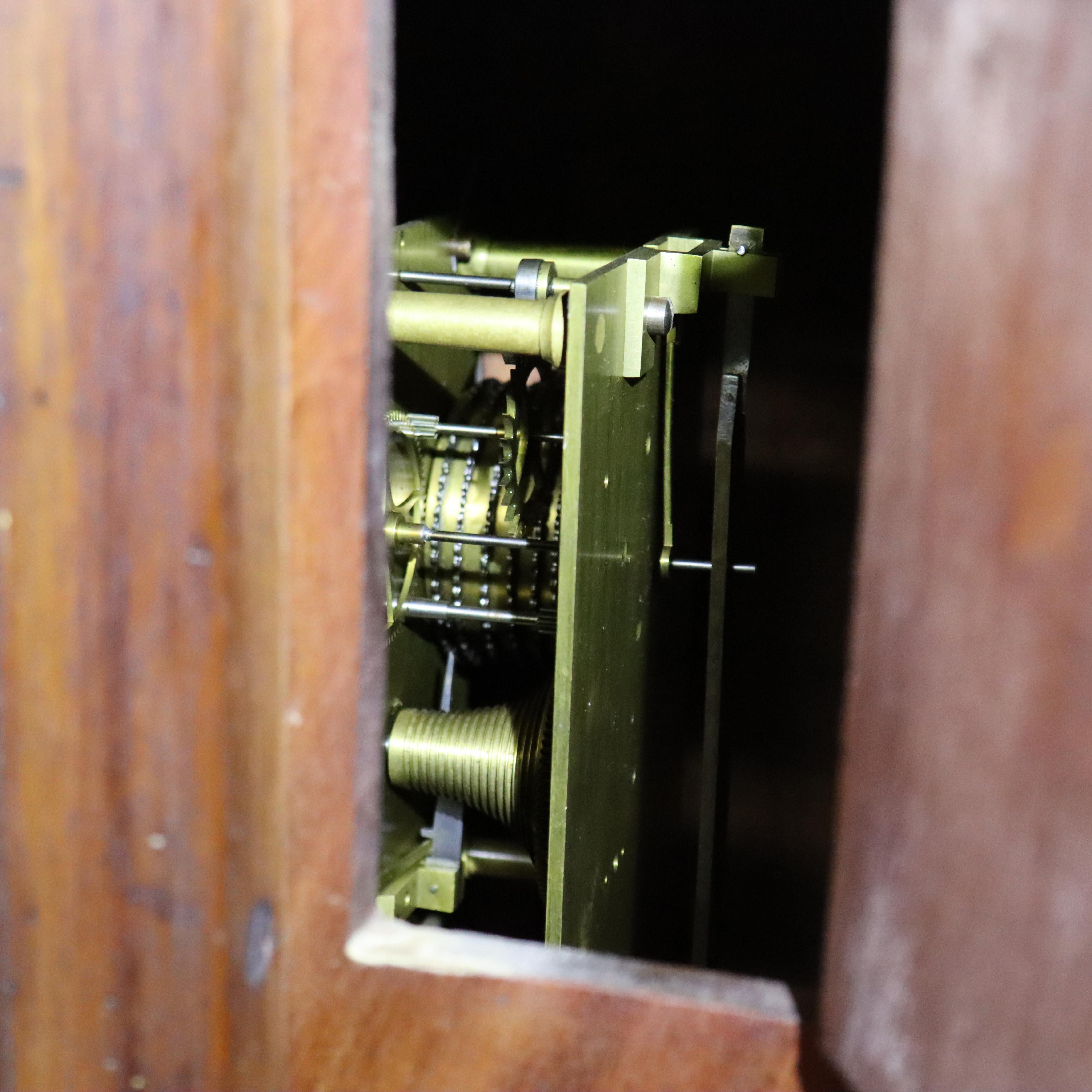 Oversized Antique A. J. Riggs Hammersmith Victorian Walnut Bankers Clock 19thC For Sale 1