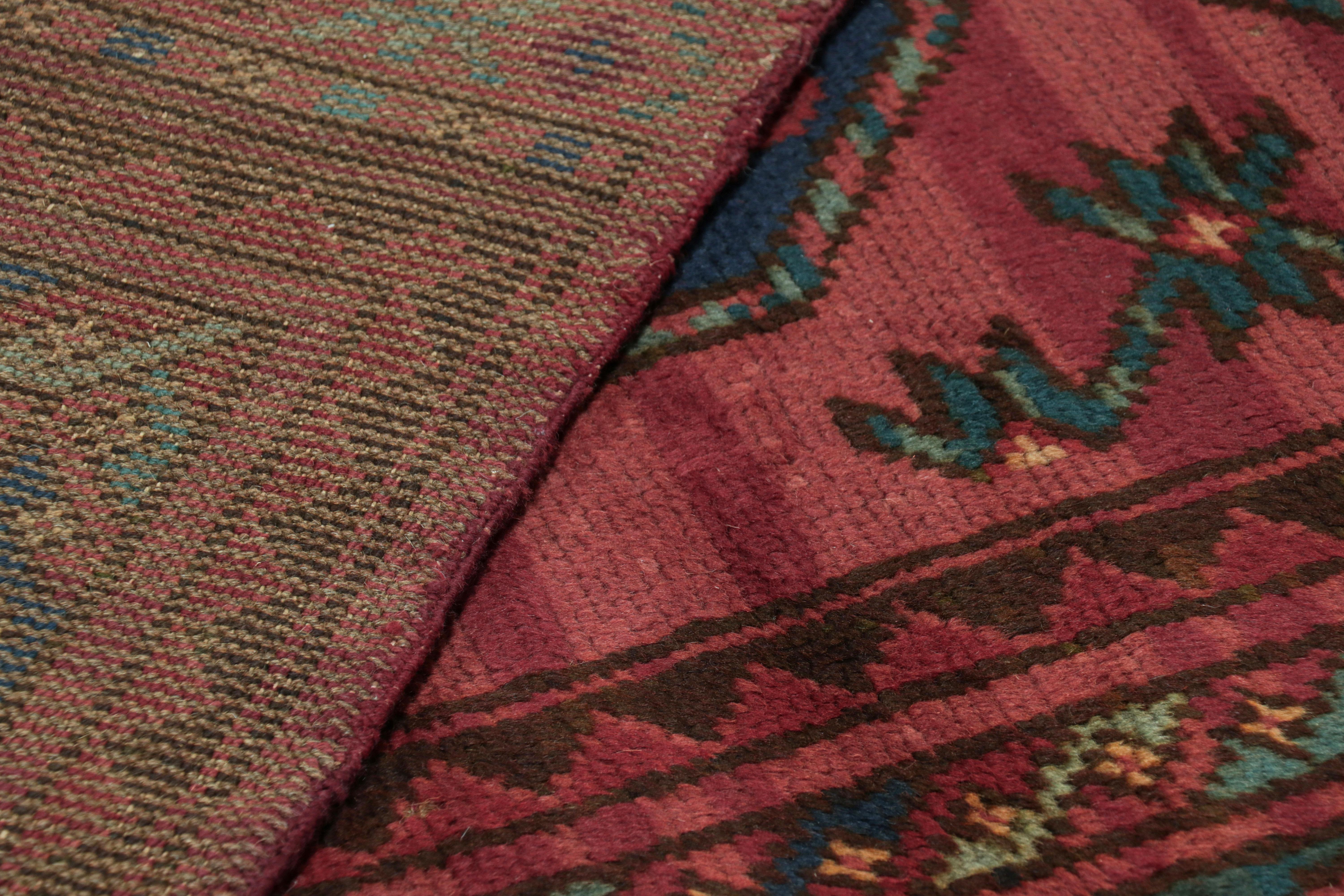 Oversized Antique Axminster Rug in Red with Bokhara Medallions - Rug & Kilim For Sale 1