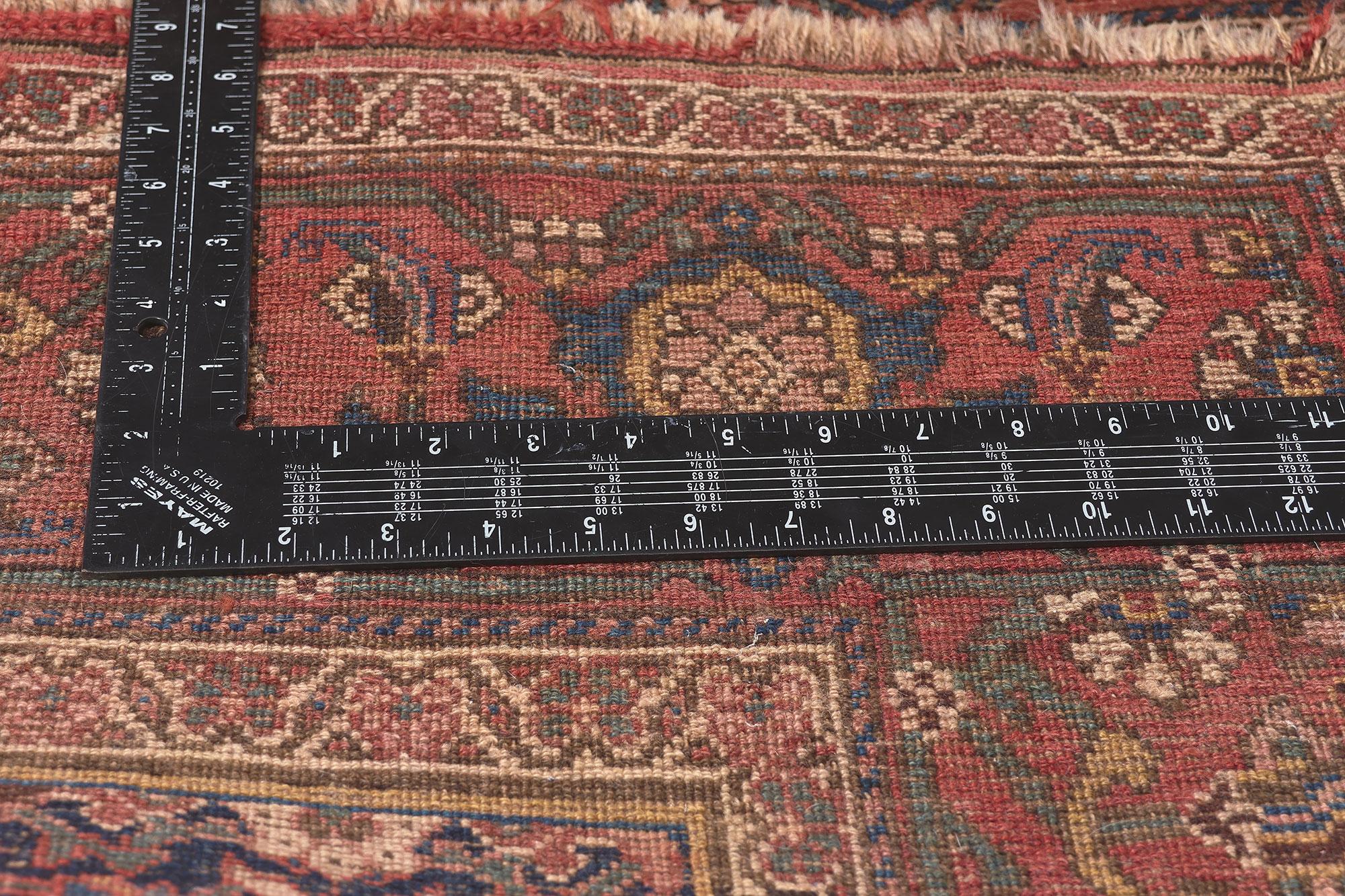 Persian Oversized Antique Bidjar Triclinium Rug Audience Carpet, 12'03 x 19'10 For Sale