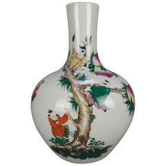 Oversized Antique Chinese Hand Painted Bulbous Vase, Tree
Figures 20th Century Oversized Antique Chinese Hand Painted Bulbous Vase, Tree
Figures 20th Century