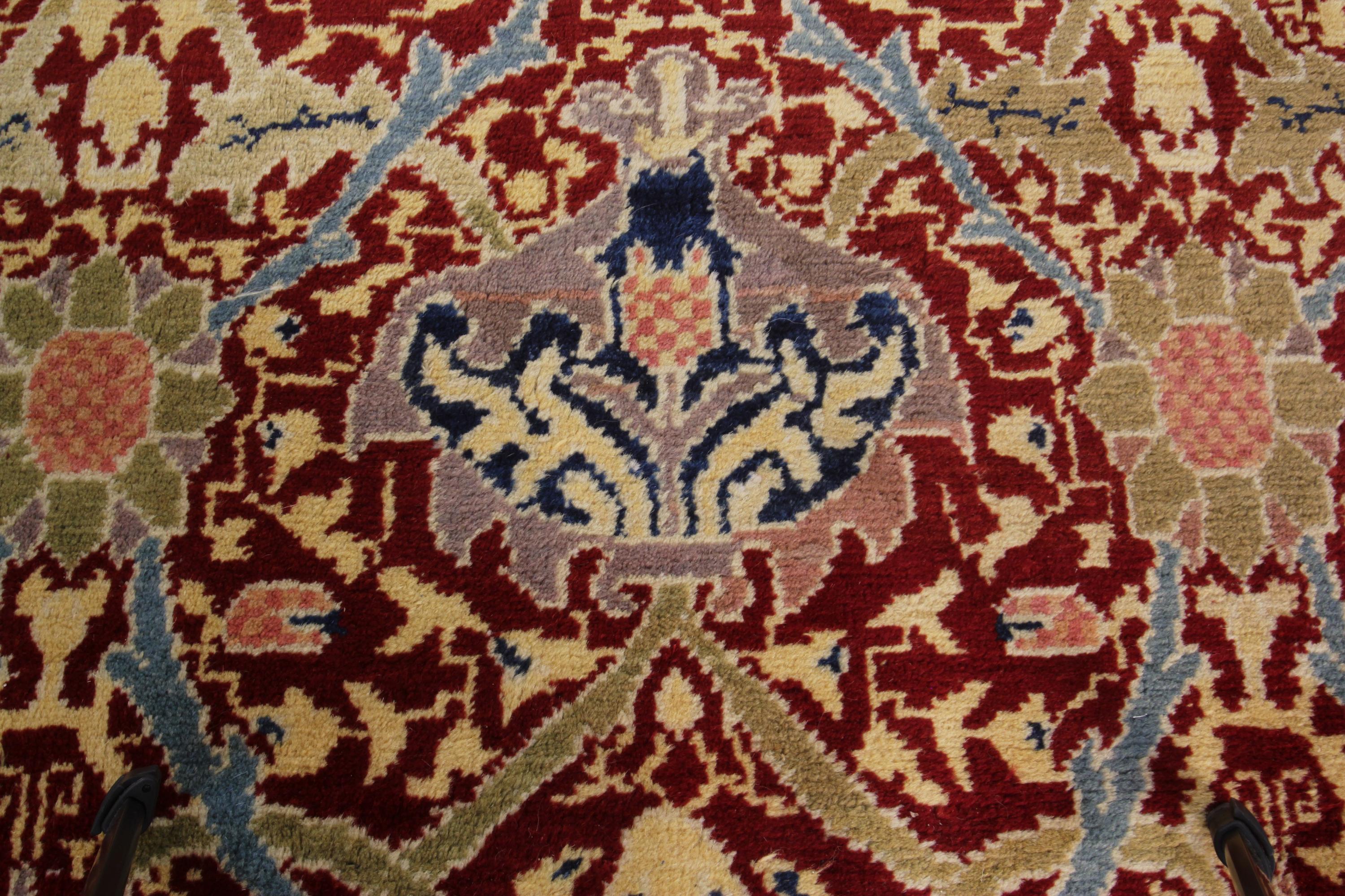Übergroßer antiker Donegal Teppich Arts & Crafts Teppich Europäischer Jugendstil Teppich im Angebot 3