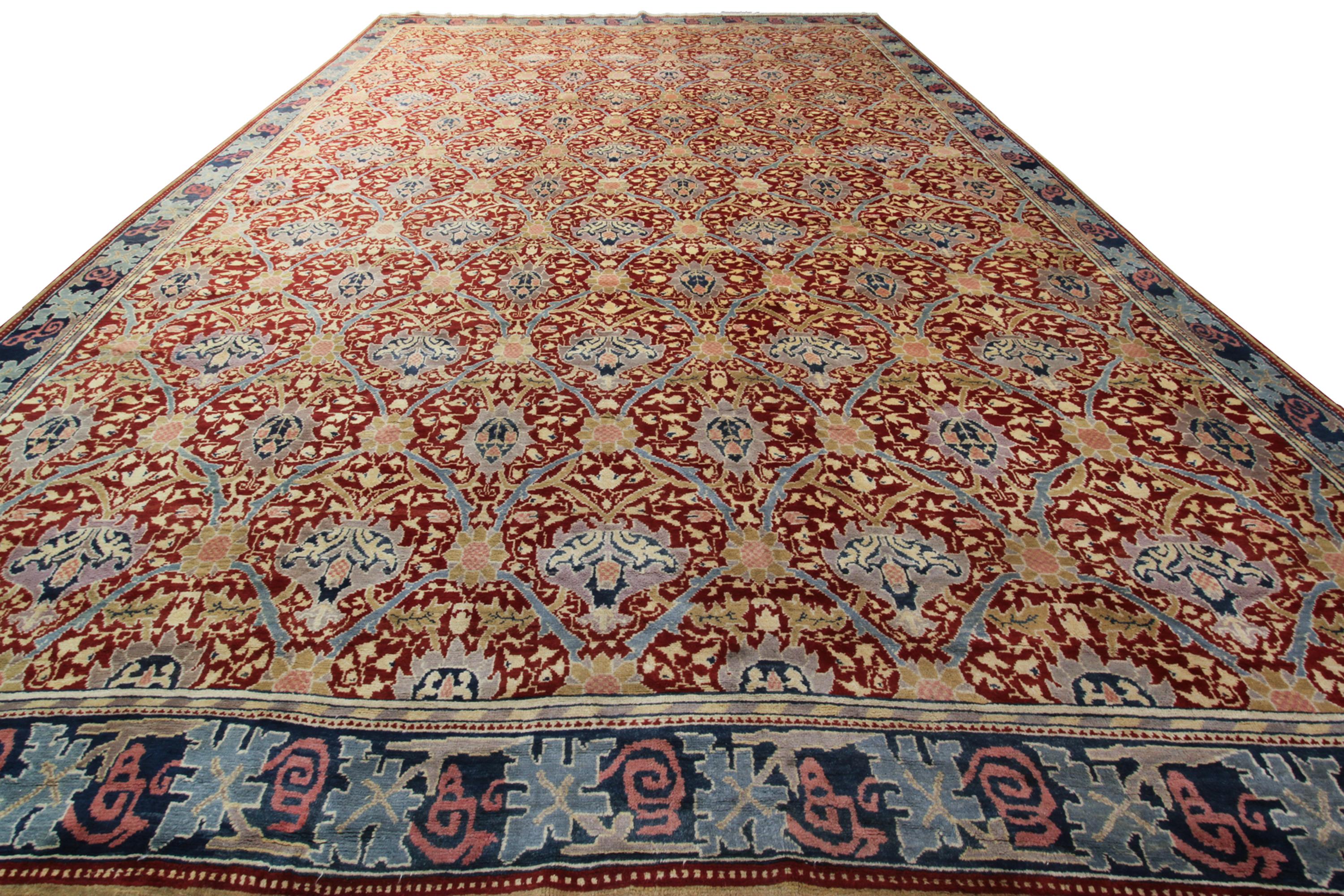 Übergroßer antiker Donegal Teppich Arts & Crafts Teppich Europäischer Jugendstil Teppich (Arts and Crafts) im Angebot