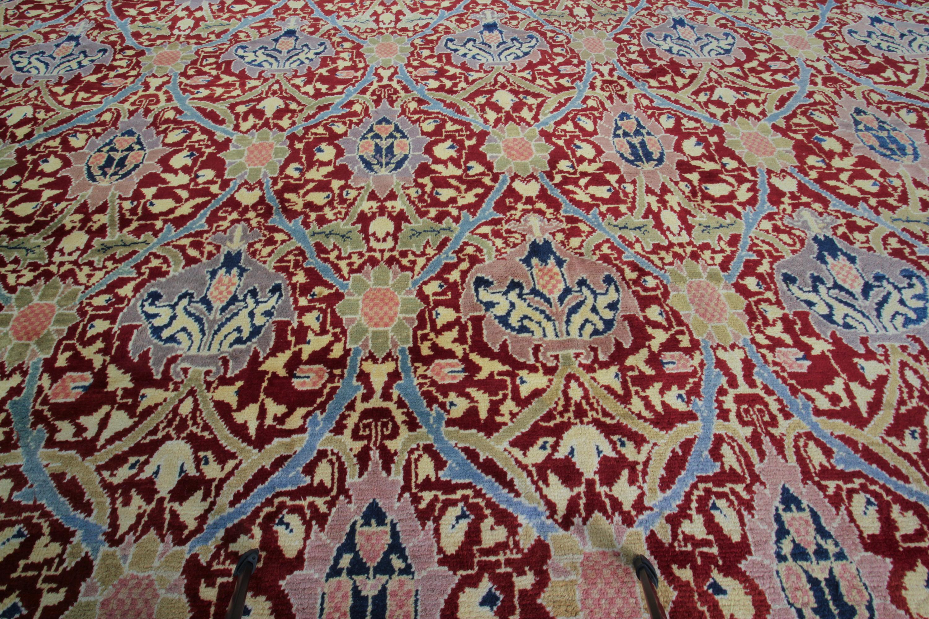 Übergroßer antiker Donegal Teppich Arts & Crafts Teppich Europäischer Jugendstil Teppich im Angebot 1