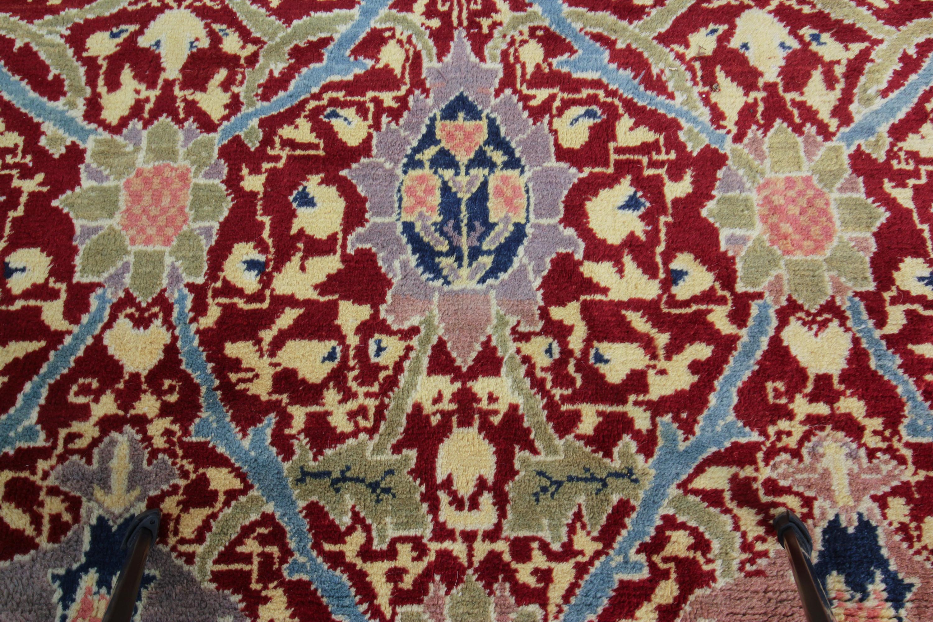 Übergroßer antiker Donegal Teppich Arts & Crafts Teppich Europäischer Jugendstil Teppich im Angebot 2