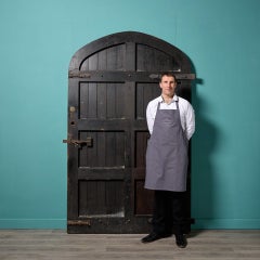 Porte arquée surdimensionnée en chêne anglais ancien