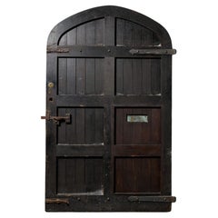 Oversized Antique English Oak Arched Door