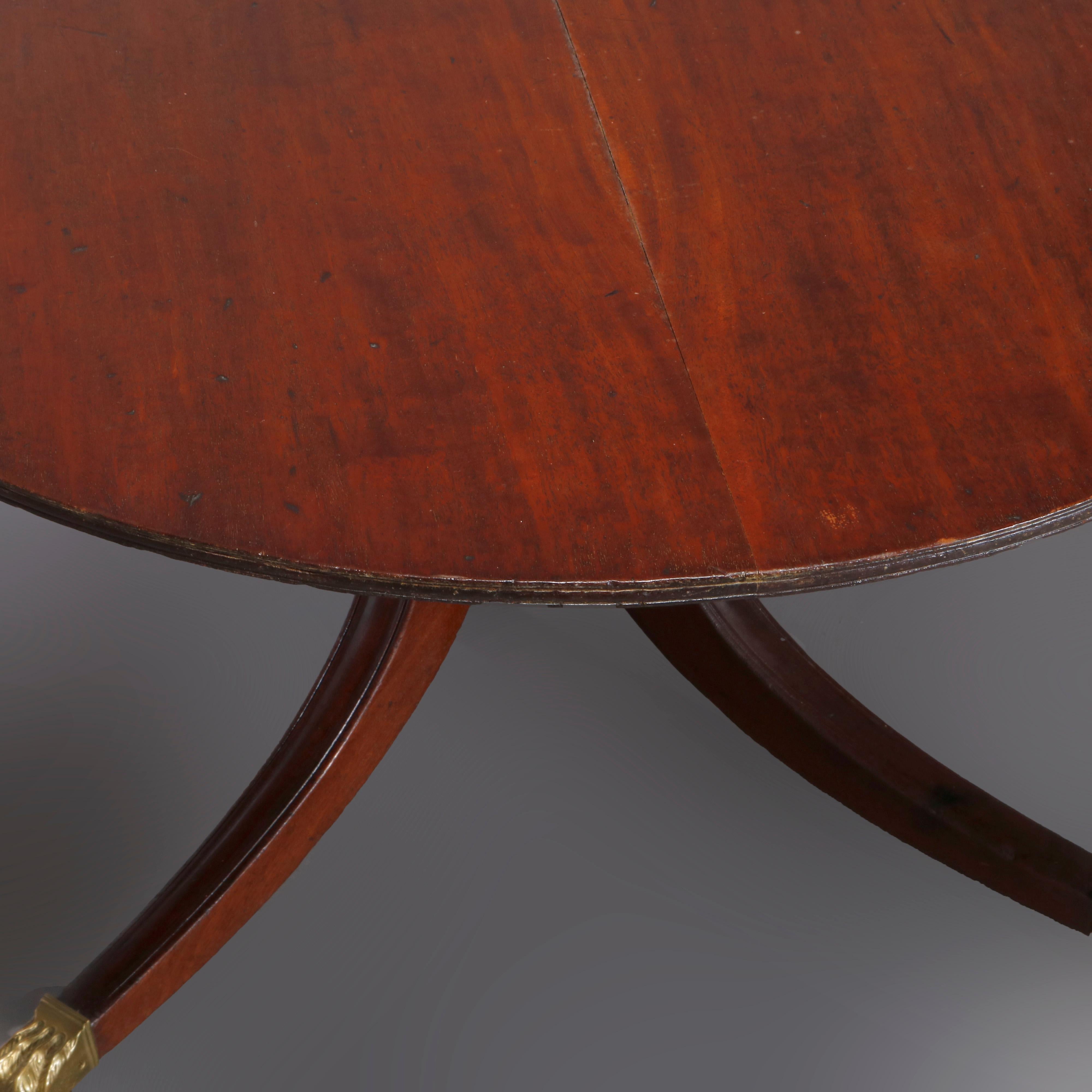 Oversized Antique English Regency Mahogany Tilt-Top Table, circa 1830 6