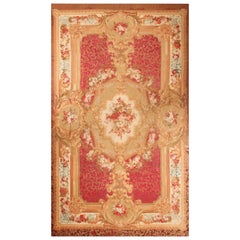 Tapis d'Aubusson français ancien. 16 ft x 26 ft 4 in