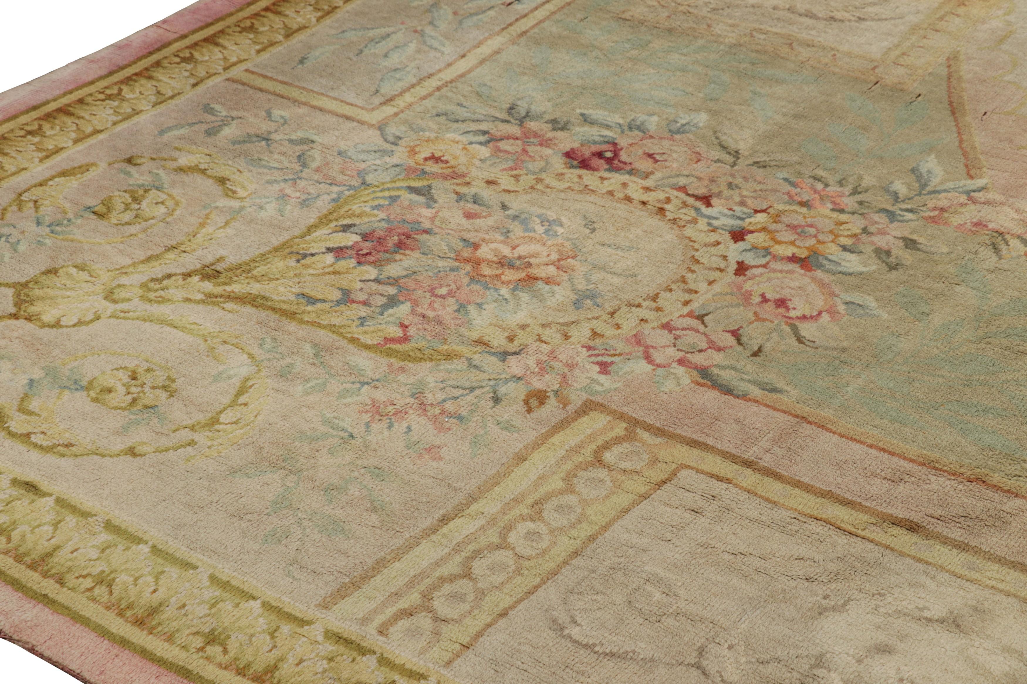 Hand-Knotted Oversized Antique French Savonnerie Rug with Floral Patterns  Rug & Kilim For Sale