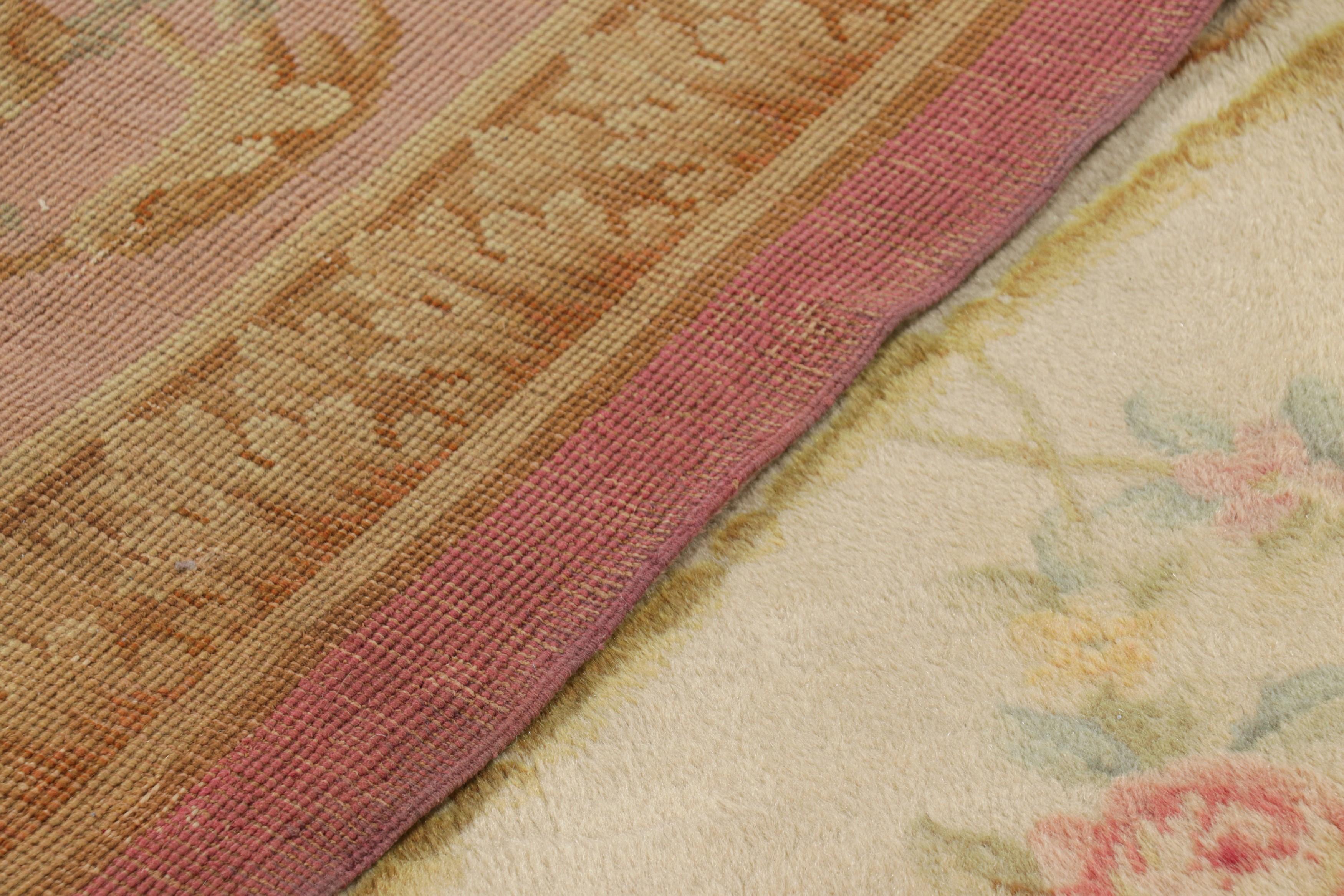 Oversized Antique French Savonnerie Rug with Floral Patterns  Rug & Kilim For Sale 1