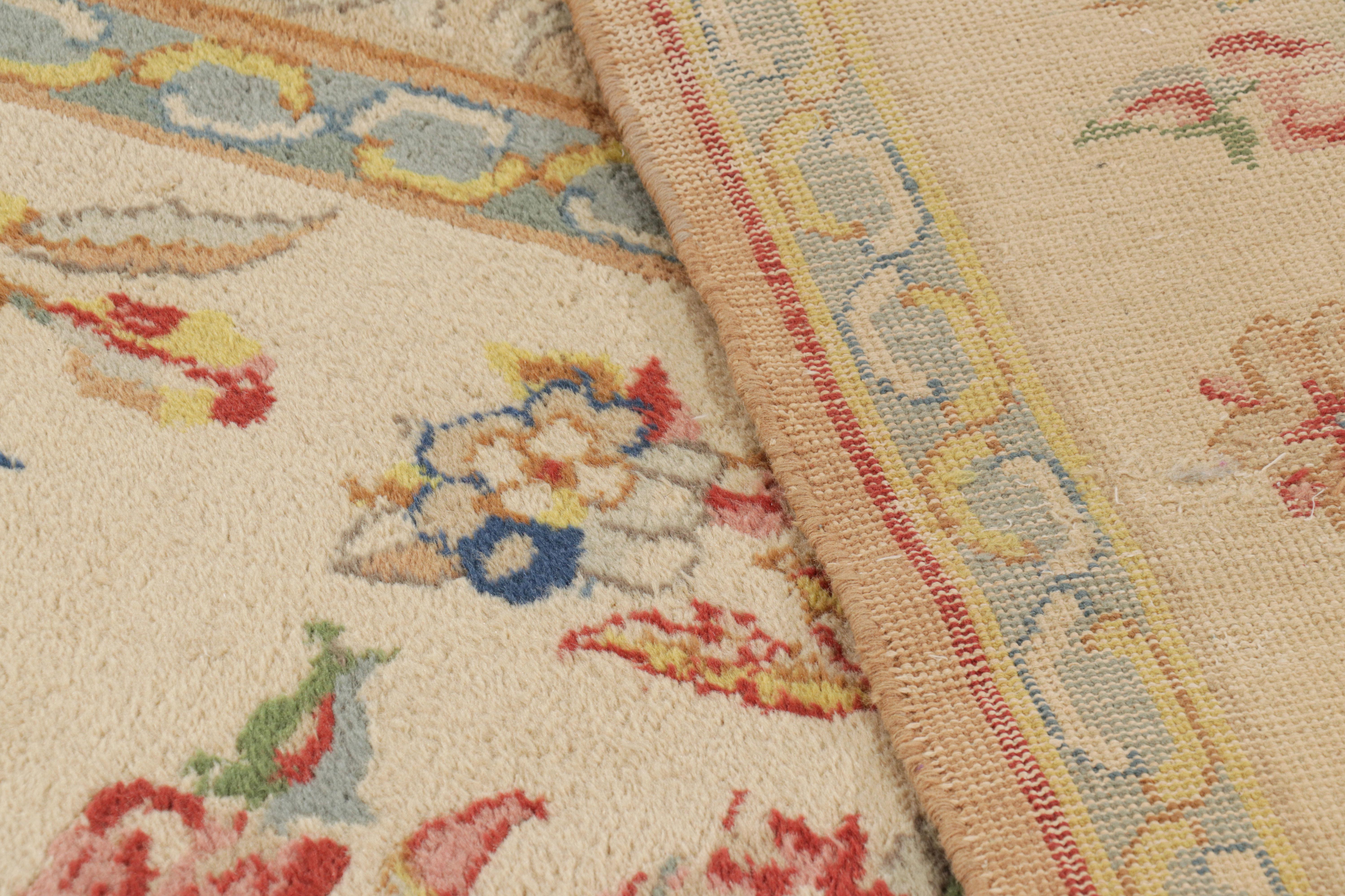 Oversized Antique French Savonnerie Rug with Floral Patterns - Rug & Kilim For Sale 1