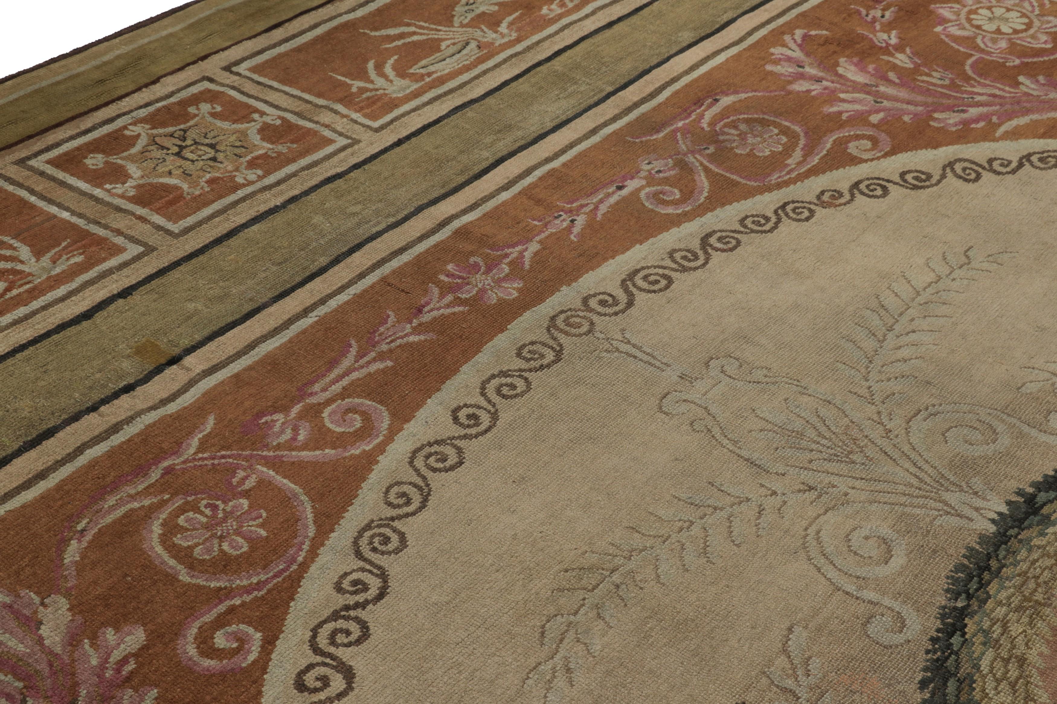 Hand-Knotted Oversized Antique French Savonnerie Rug with Squirrel Motifs - Rug & Kilim For Sale