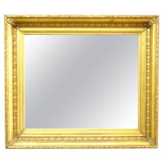 Specchio antico in legno dorato di grandi dimensioni, 1890 circa