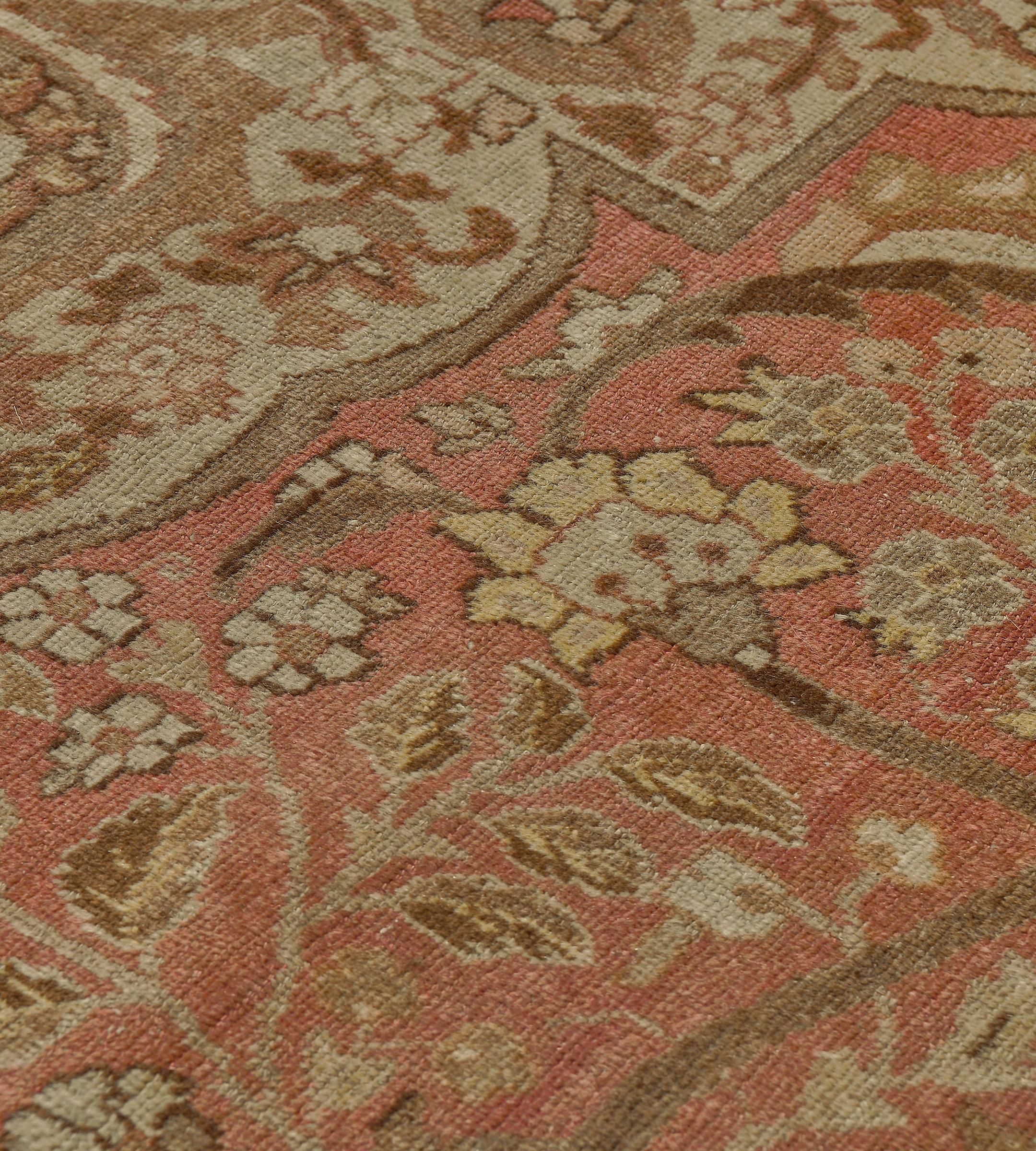 Tappeto Tabriz floreale in lana antica oversize tessuto a mano 14'x19'4