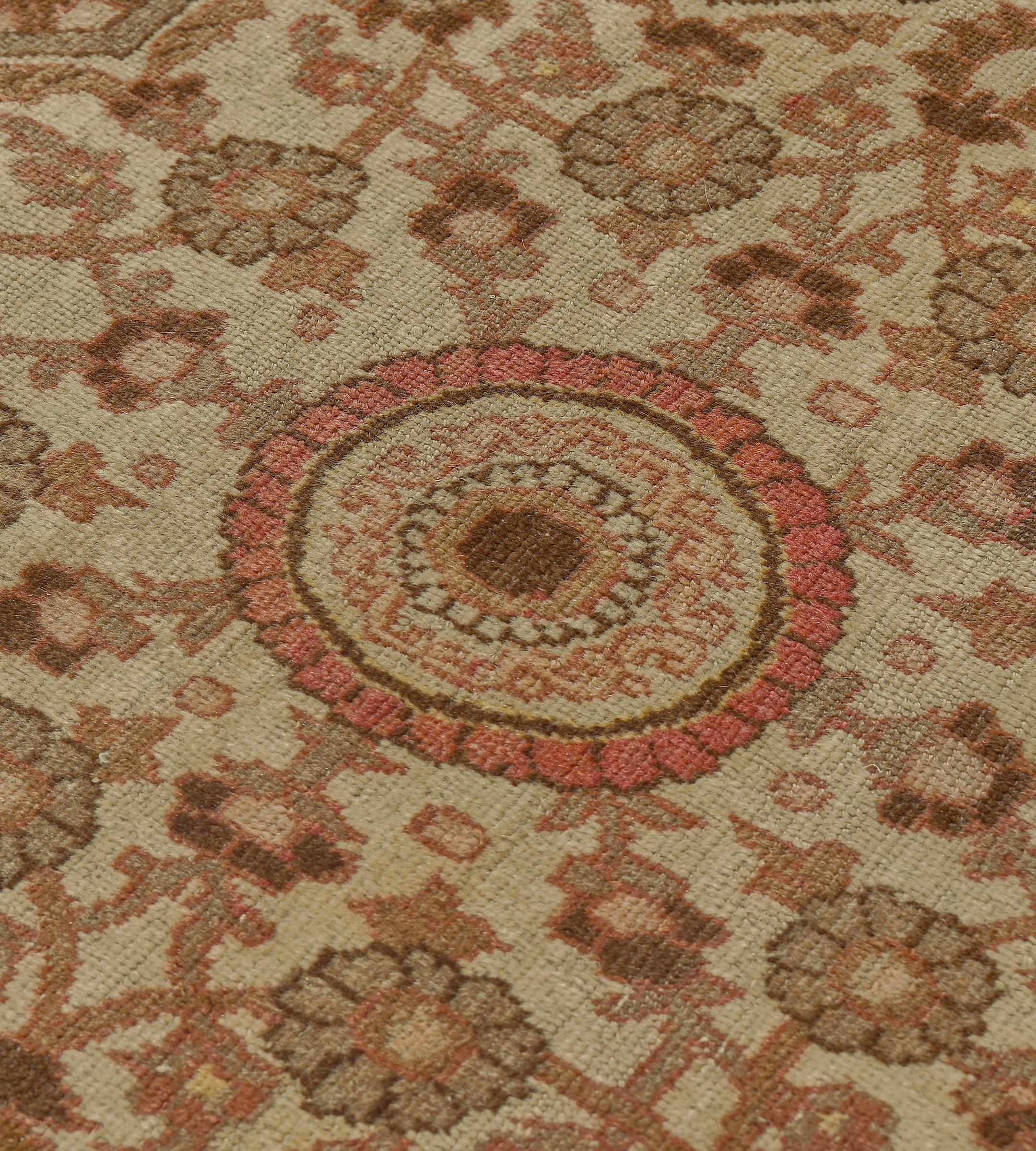 Lana Tappeto Tabriz floreale in lana antica oversize tessuto a mano 14'x19'4