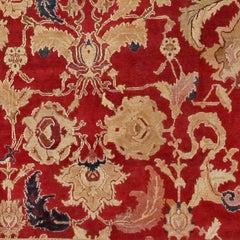 Nazmiyal Collection Antique Indian Agra Carpet. Size: 16 ft 7 in x 20 ft 10 in