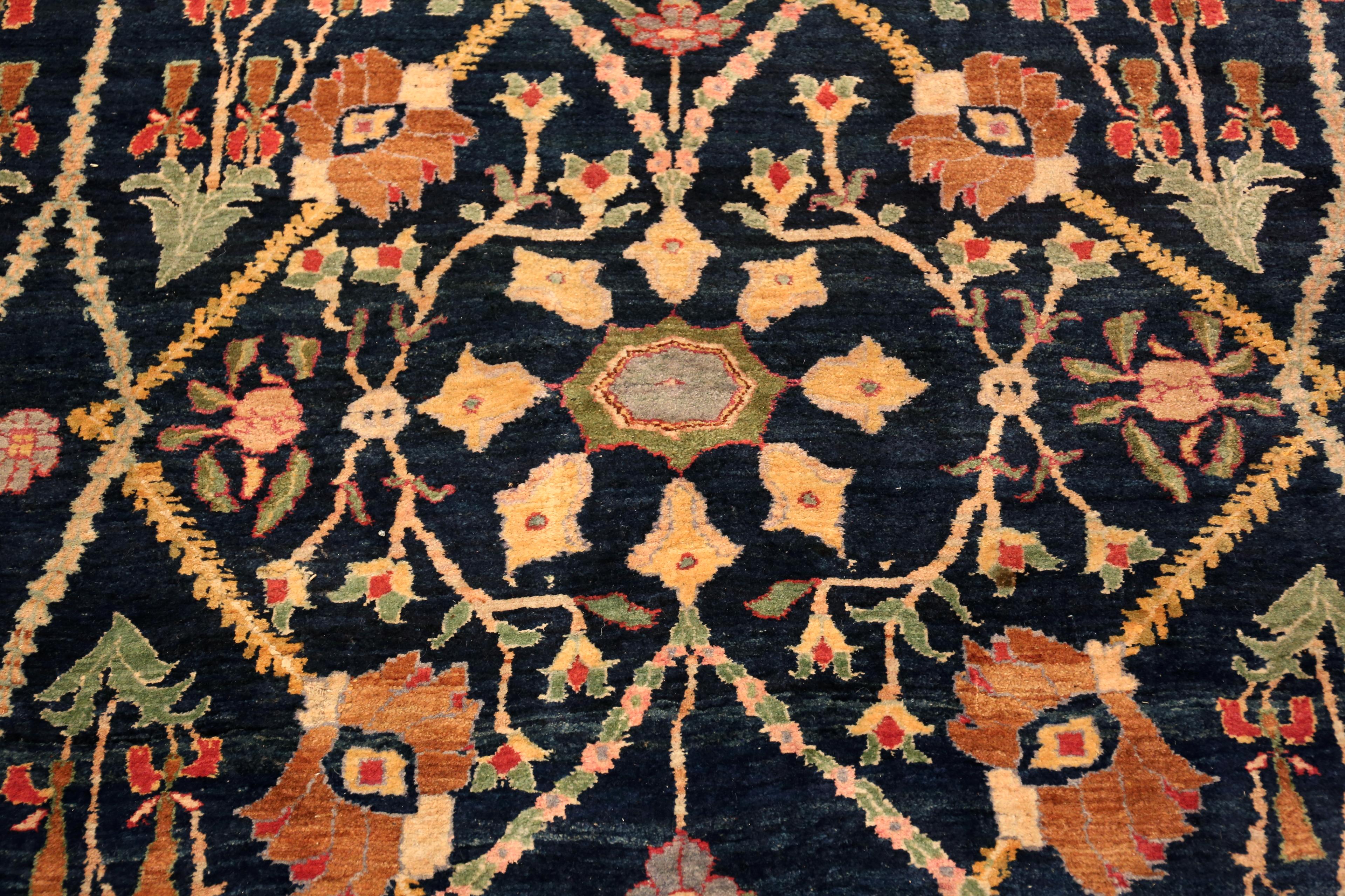 Hand-Knotted Oversized Antique Indian Agra Rug. 16 ft 10 in x 25 ft 6 in For Sale