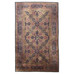 Oversized Antique Indian Agra Rug, Hotel Lobby Size Carpet