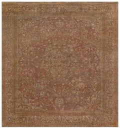 Antiker indischer Amritsar-botanischer Teppich in Übergröße