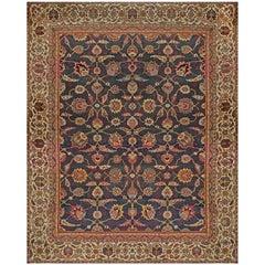 Oversized Antique Indian Amritsar Handmade Wool Rug