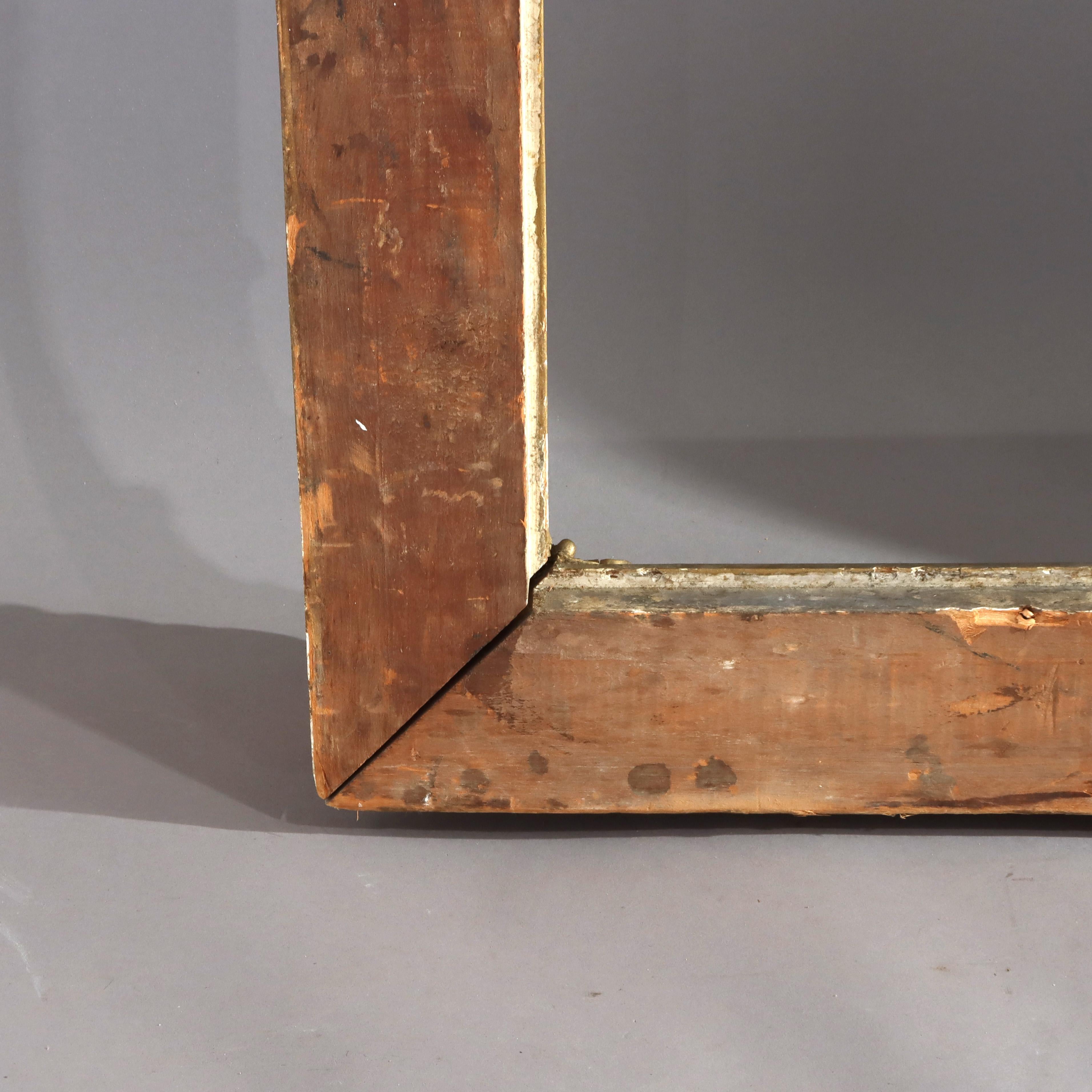 Cadre ancien surdimensionné Johnson & Copping sculpté en bois doré signé C1900 en vente 3