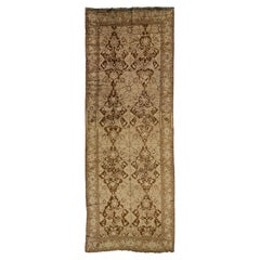 Tappeto antico sovradimensionato in lana fatta a mano Karabaugh - Design/One in tan e marrone