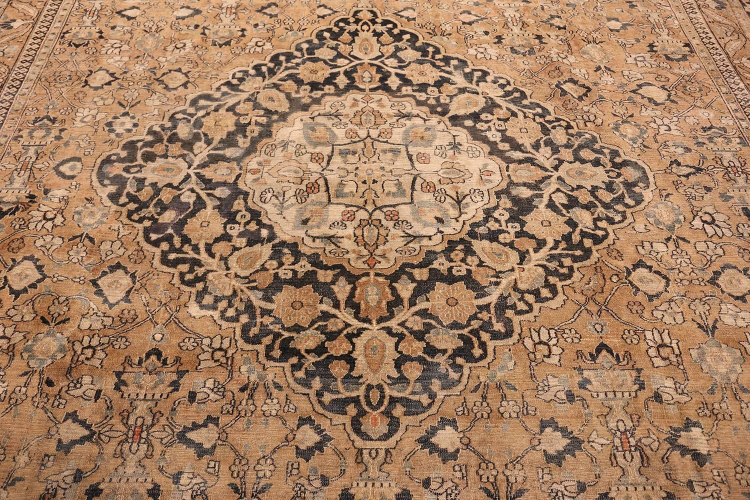 Hand-Knotted Antique Khorassan Persian Rug. 12 ft 4 in x 24 ft 6 in  For Sale
