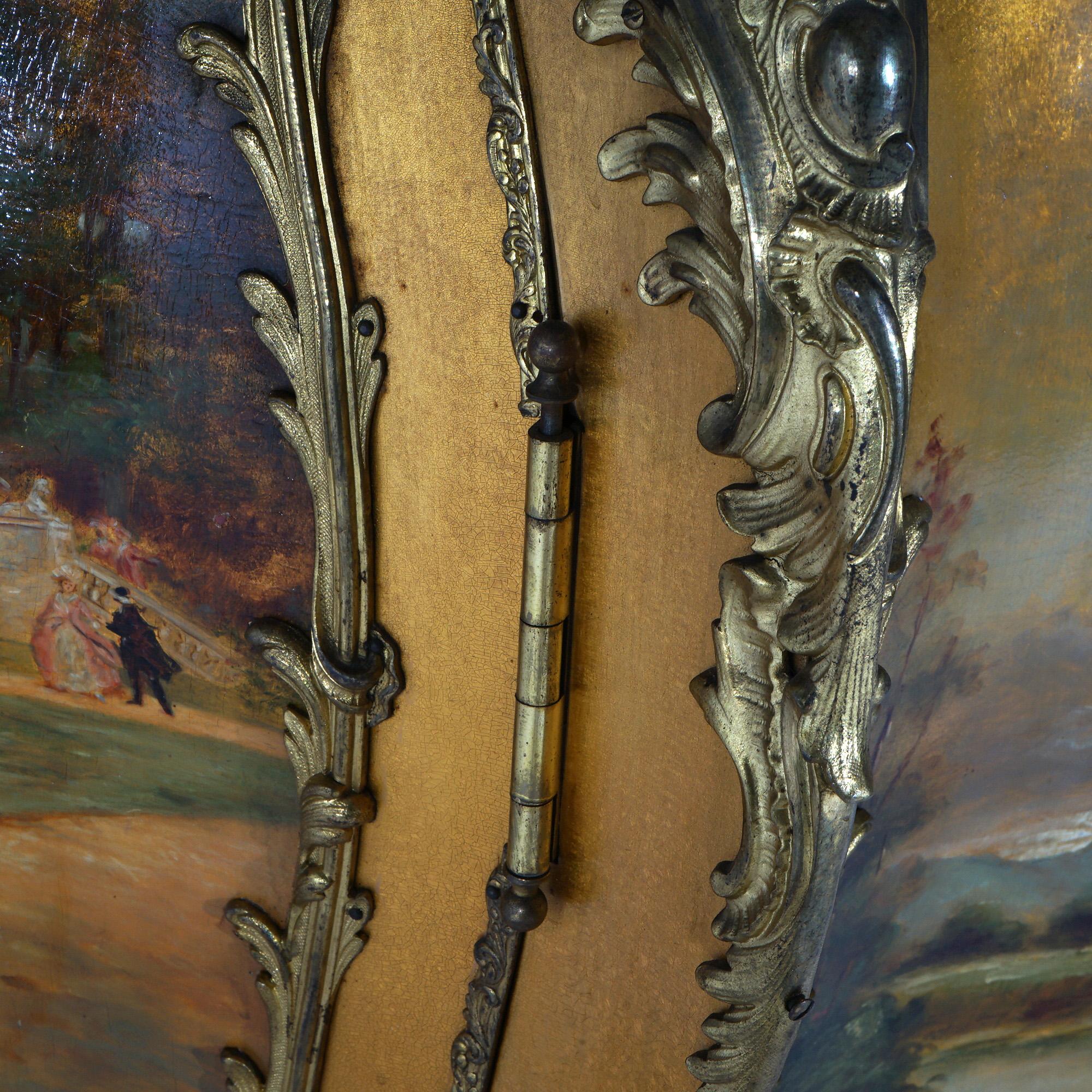 Vitrina sovradimensionata in legno dorato e ormeggio decorata in Vernis Martin dell'epoca Luigi XIV in vendita 4