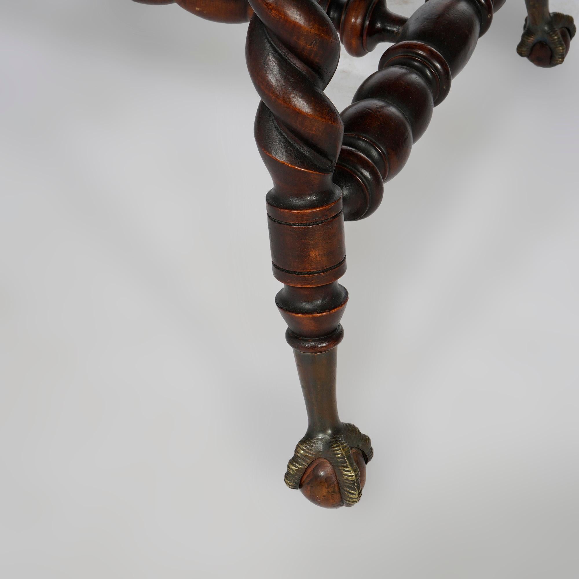 Table de barley surdimensionne en acajou ancien de l'cole Hunzinger, vers 1900 en vente 7