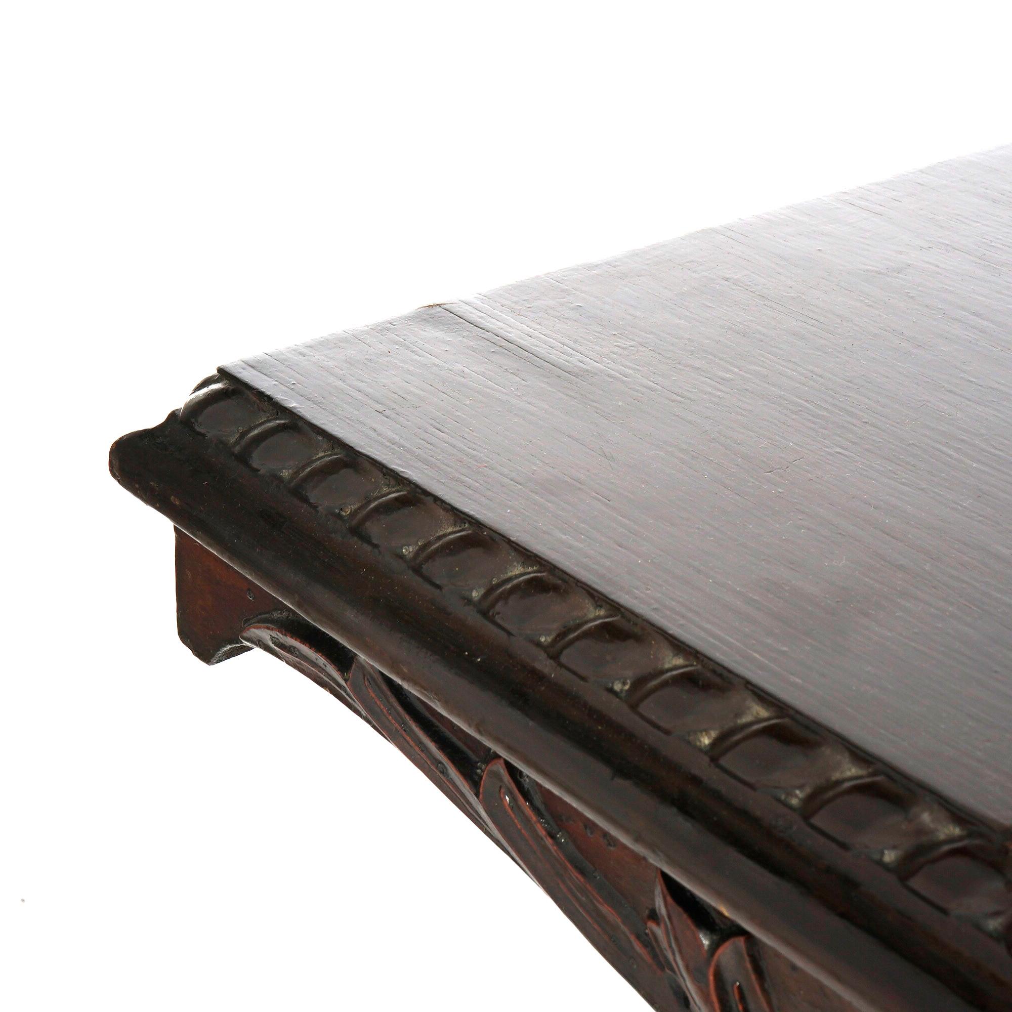 Table de barley surdimensionne en acajou ancien de l'cole Hunzinger, vers 1900 en vente 2