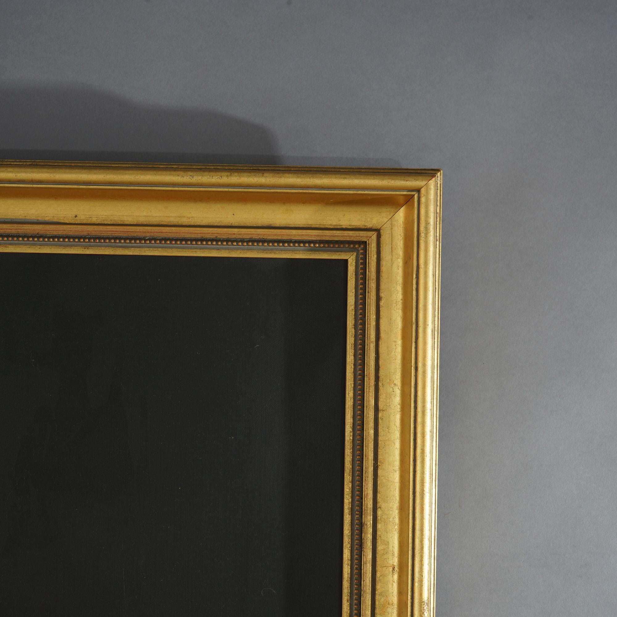 Oversized Antique Oil On Canvas Portrait Painting of a Baron C1890 1