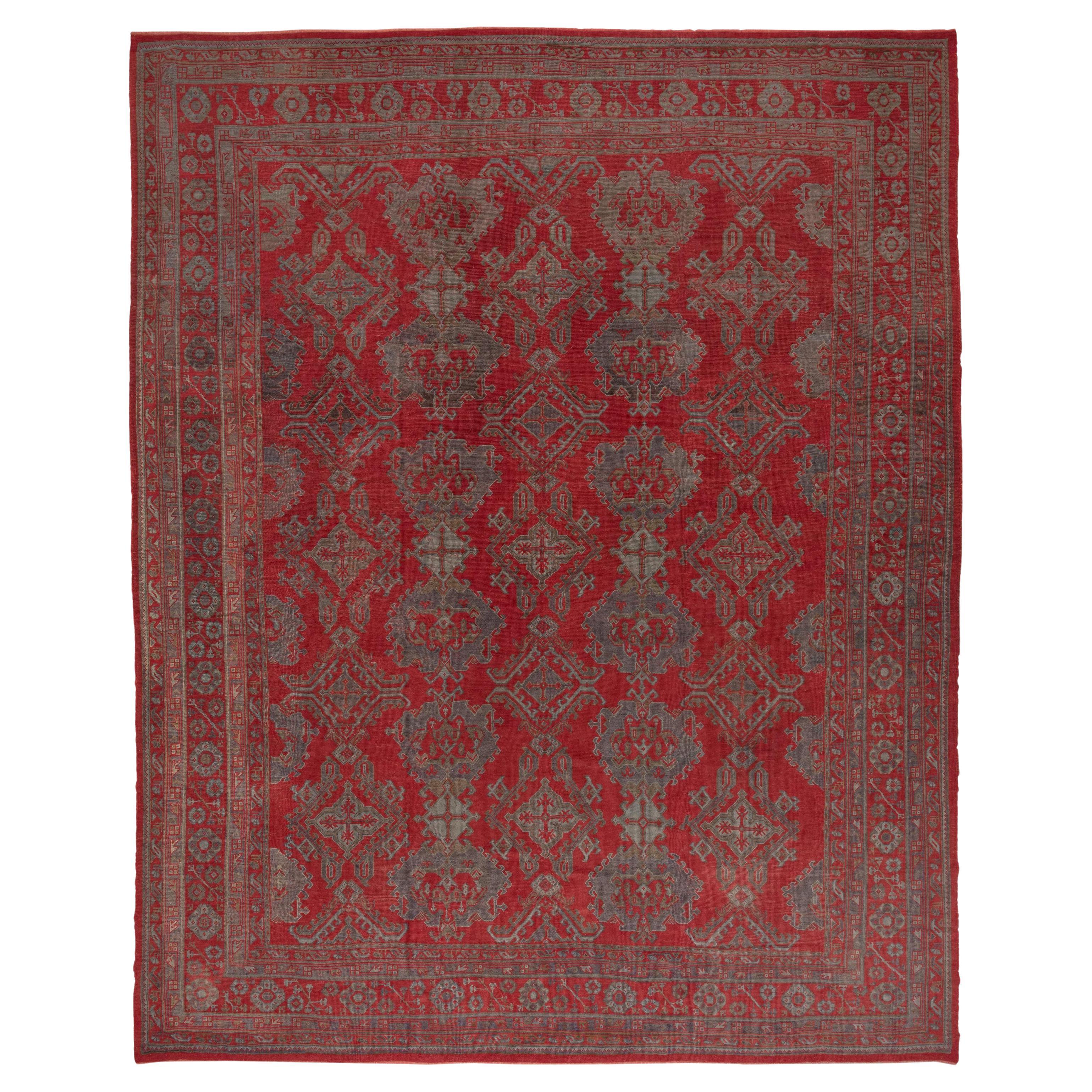 Oversized Antique Oushak Carpet