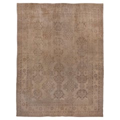 Oversized Antique Oushak Carpet, Neutral Palette, circa 1930s