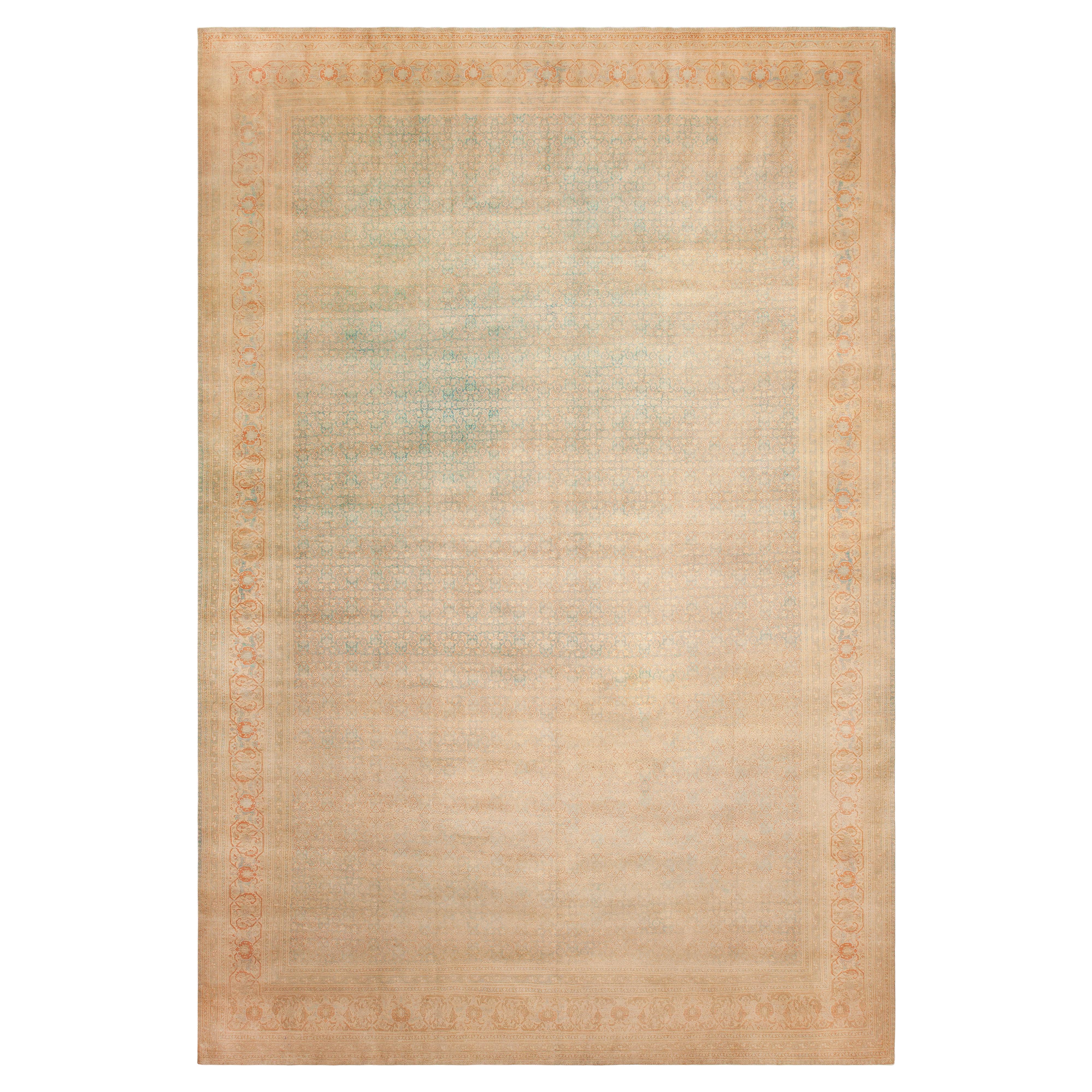 Nazmiyal Collection Oversized Antique Persian 49500Tabriz Rug  14'5" x 21'5"