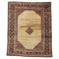 Oversized Antique Persian Bakshaish Rug, Hotel Lobby Size Carpet