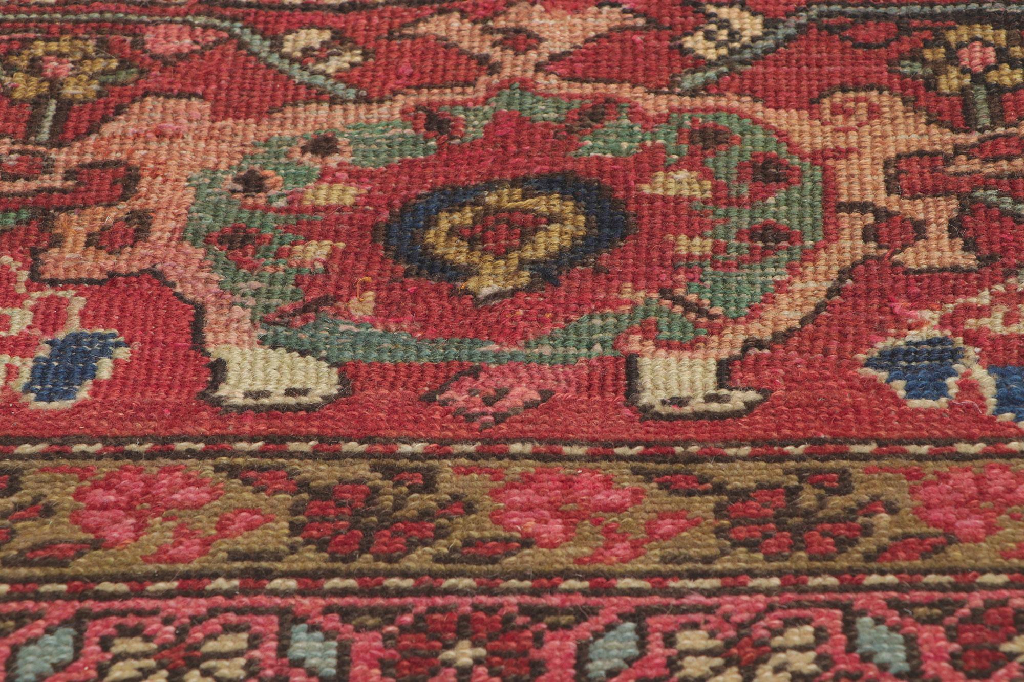 Wool Oversized Antique Persian Bakshaish Rug, Timeless Appeal Meets Perpetually Posh For Sale